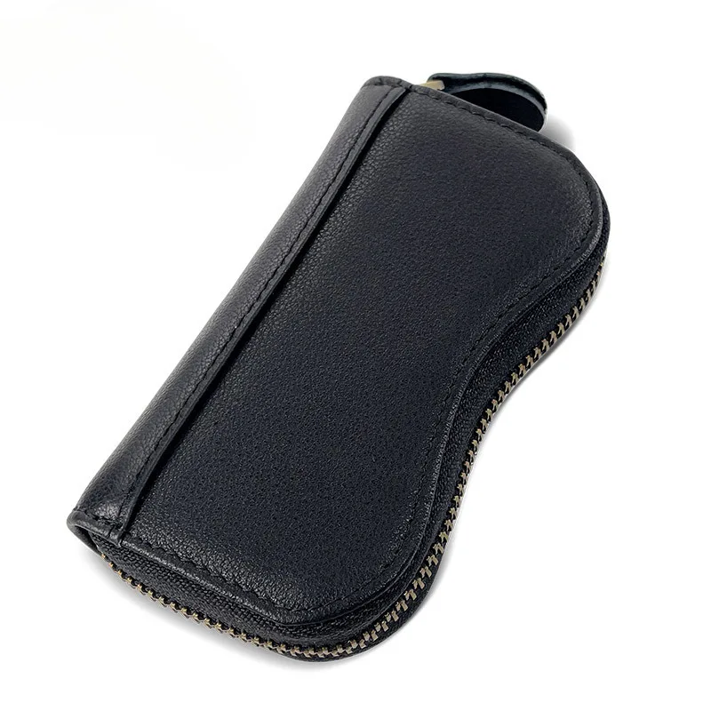 Genuine Leather Key Case For Car First Layer Cowhide Multi-functional Multi-card Slot Card Holder Coin Purse Wallet