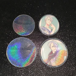 Juste de protection transparente pour flash laser, étui de protection pour badge Anime, badges à broches, bouton de dessin animé, accessoire de sac Oto japonais