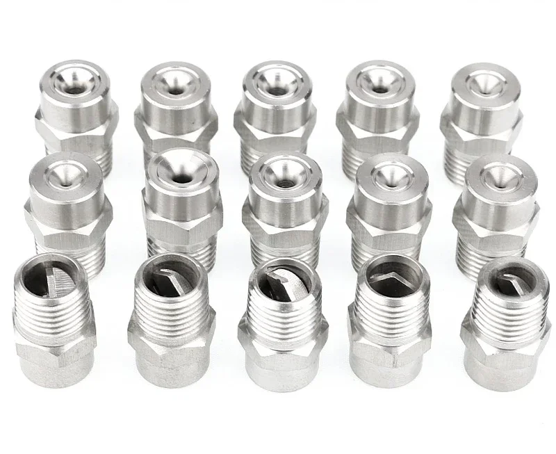 120 ° Stainless Steel Wide Angle Solid Cone Nozzle High-pressure Atomization Humidification Dedusting Nozzle Cooling Spray