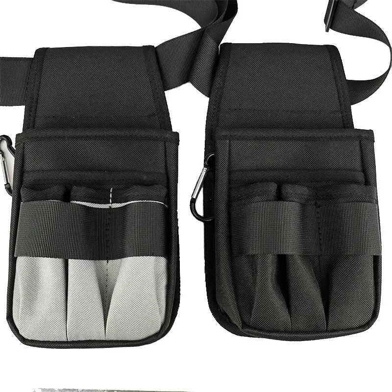 

Small Size Multi-Functional Tool Bag Oxford Cloth Hardware Tool Hanging Bag Waist Bag for Moving And Desktop Storage