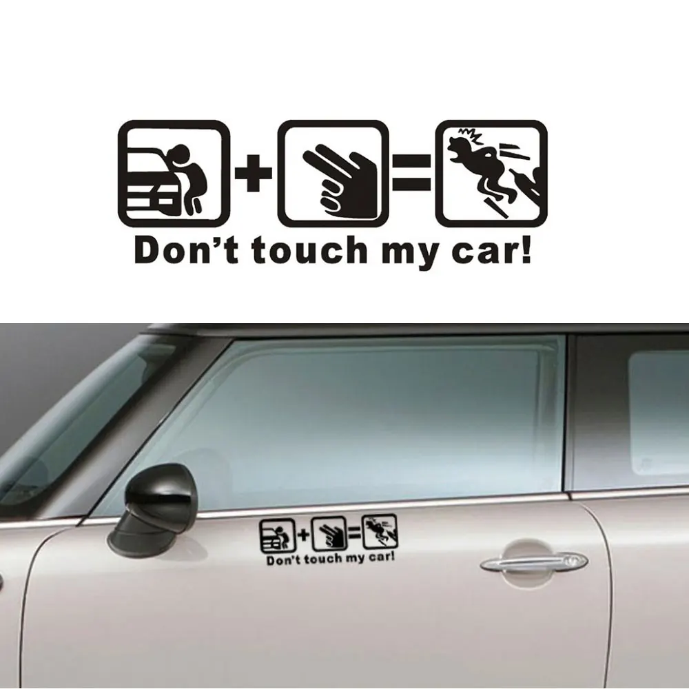 

Don’t Touch My Car with Picture Car Stickers Delicate Vinyl Decal Funny Exterior Car Sticker Decals for Car Window Accessories