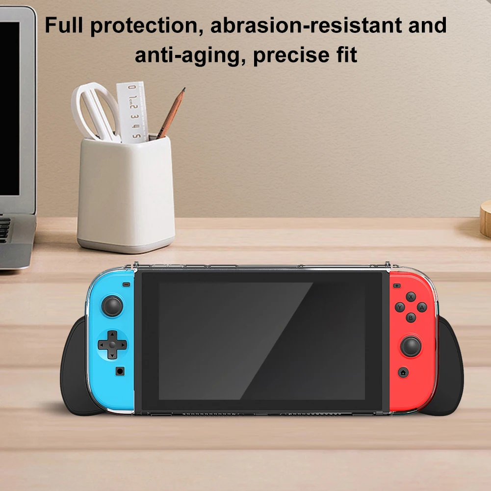 Shockproof Protective Shell with Replaceable Ergonomic Grip PC Hard Case for  Switch2 Accessories