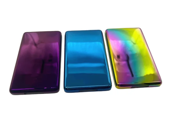 blue purple colorful colors metal back housing case cover for iPod 5th video 30gb 6th 7th classic 80gb 120gb Thin 160gb