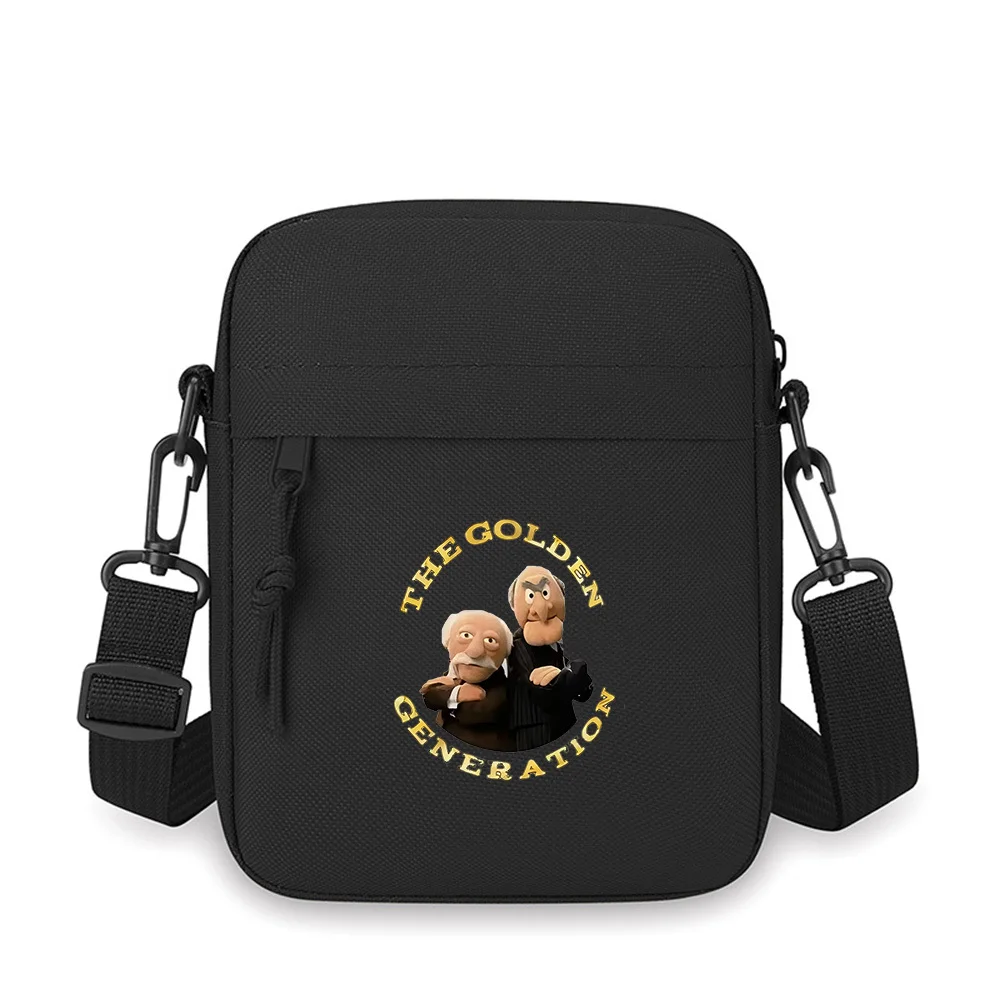 

Golden generation Muppet characters image Men Crossbody Bag Single Shoulder Women Cartoon Anime Film Printing Design Unisex