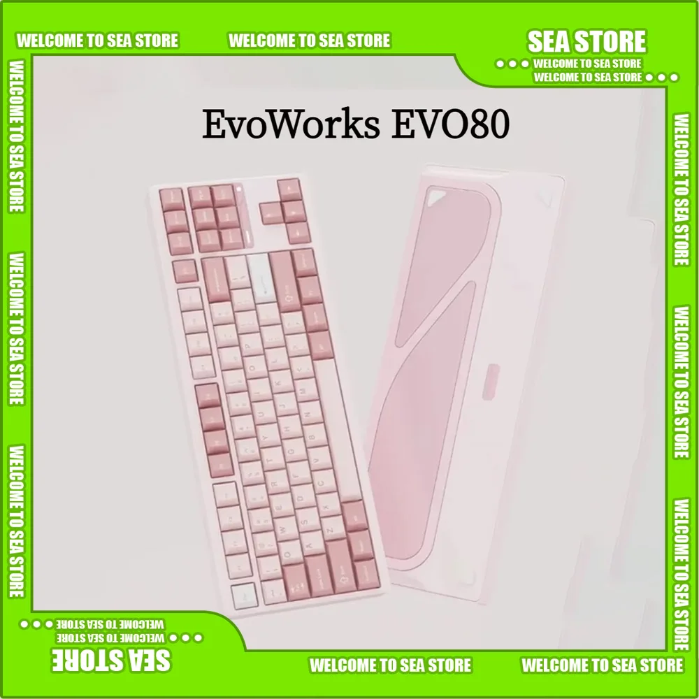 EvoWorks EVO80 Mechanical Keyboards Gaming Keyboard Gaming Accessories Aluminium Alloy Wireless Bluetooth Custom Programming