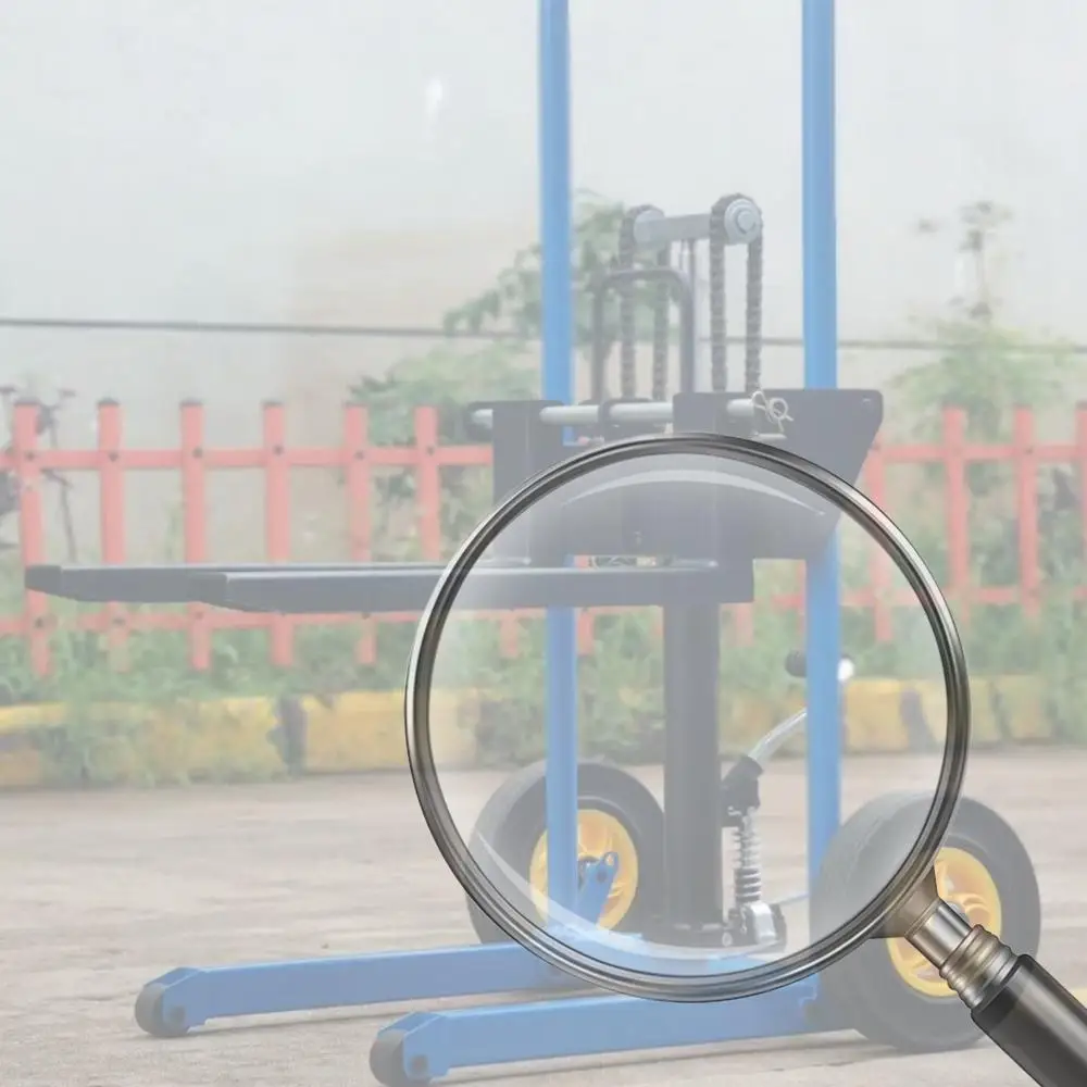 

450 фунтов складной гидравлический подъемник, ручной вилочный погрузчик, штабелер с 4 колесами, регулируемые вилки для строительного склада