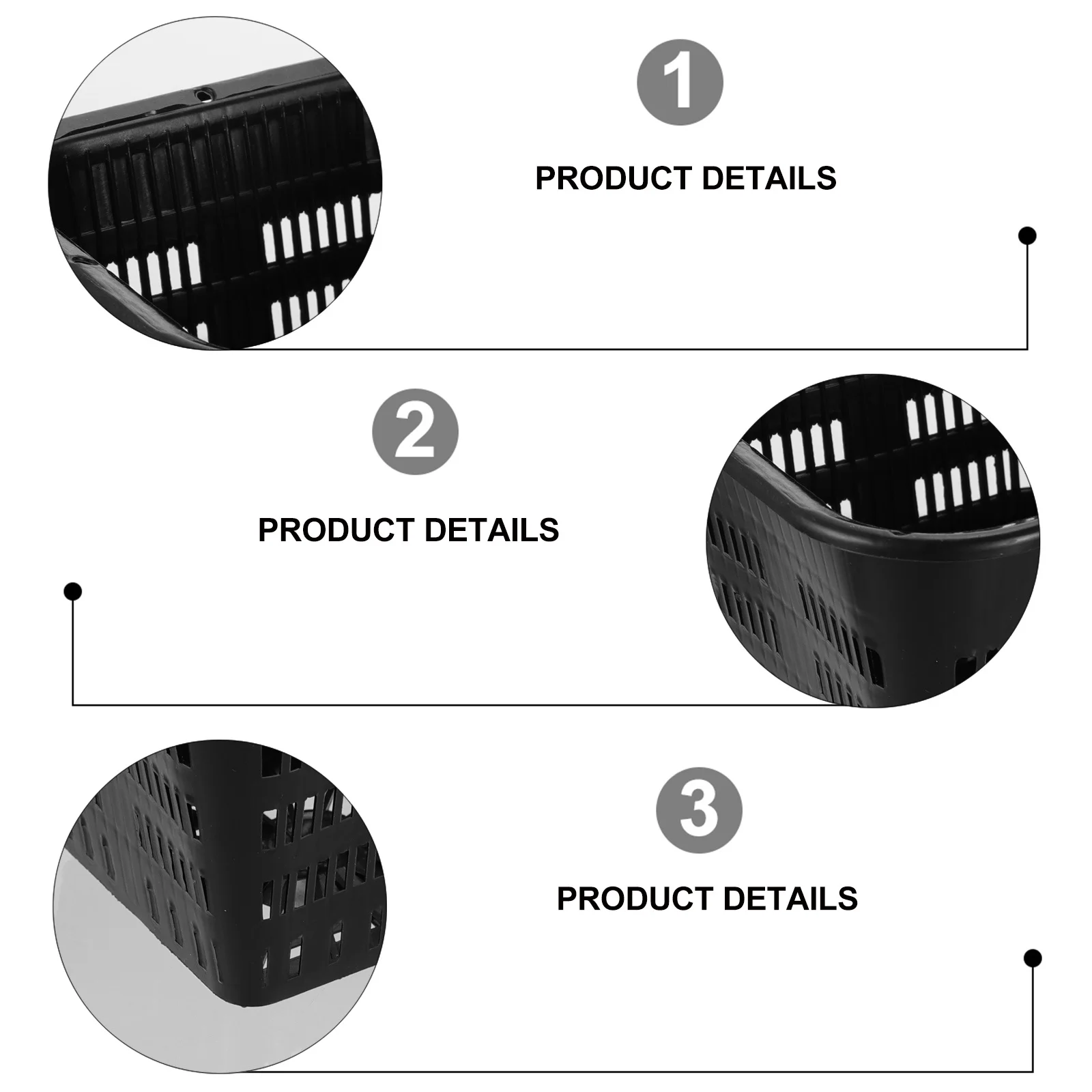 

12Pcs Premium Thickened Plant Grow Basket Root Control Plastic Planting Baskets for Hydroponic Garden Nursery Soilless Growing