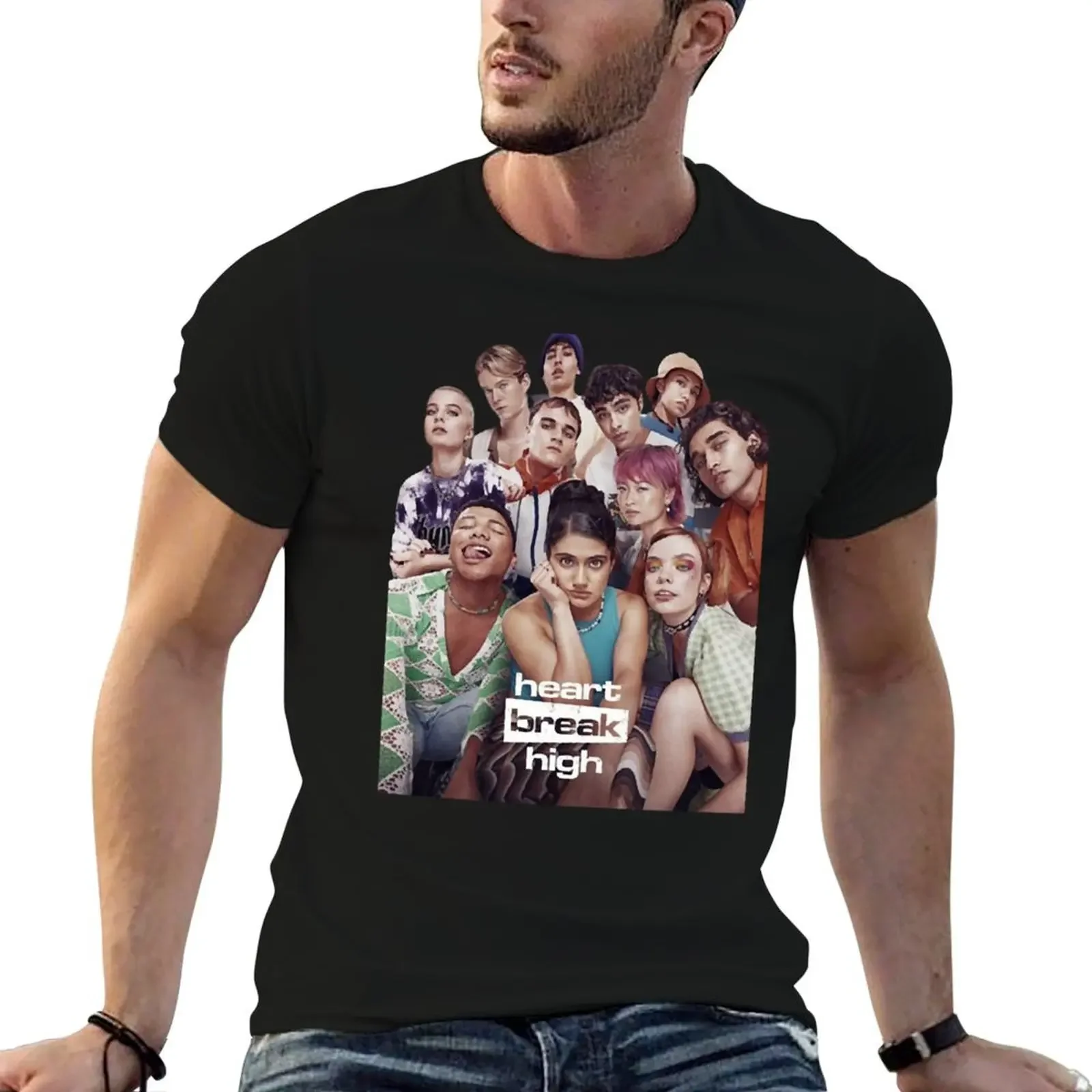 

PREMIUM QUALITY STICKERHEARTBREAK HIGH T-Shirt cotton man t-shirts funny costumes mens t shirts casual stylish