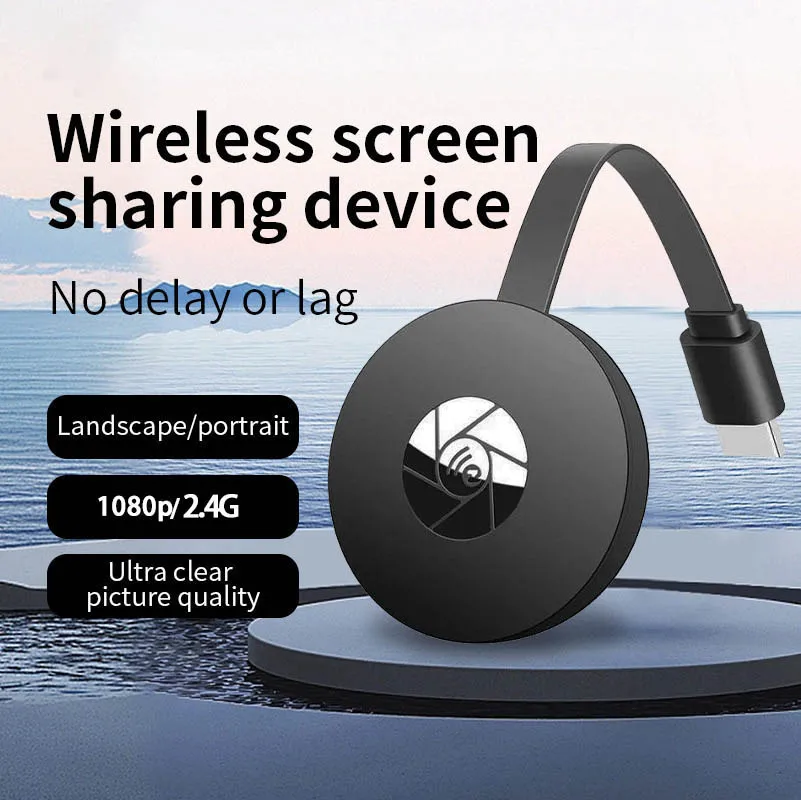 Mobile wireless projector screen sharing device supports iPhone, Android, home, dormitory, bedroom, portable connection, TV