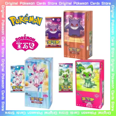 Pokemon Gem Pack PTCG Chinese Edition Series 1 2 3 Collectible Card Box Gengar Sylveon Sprigatito Genuine Original Booster Pack