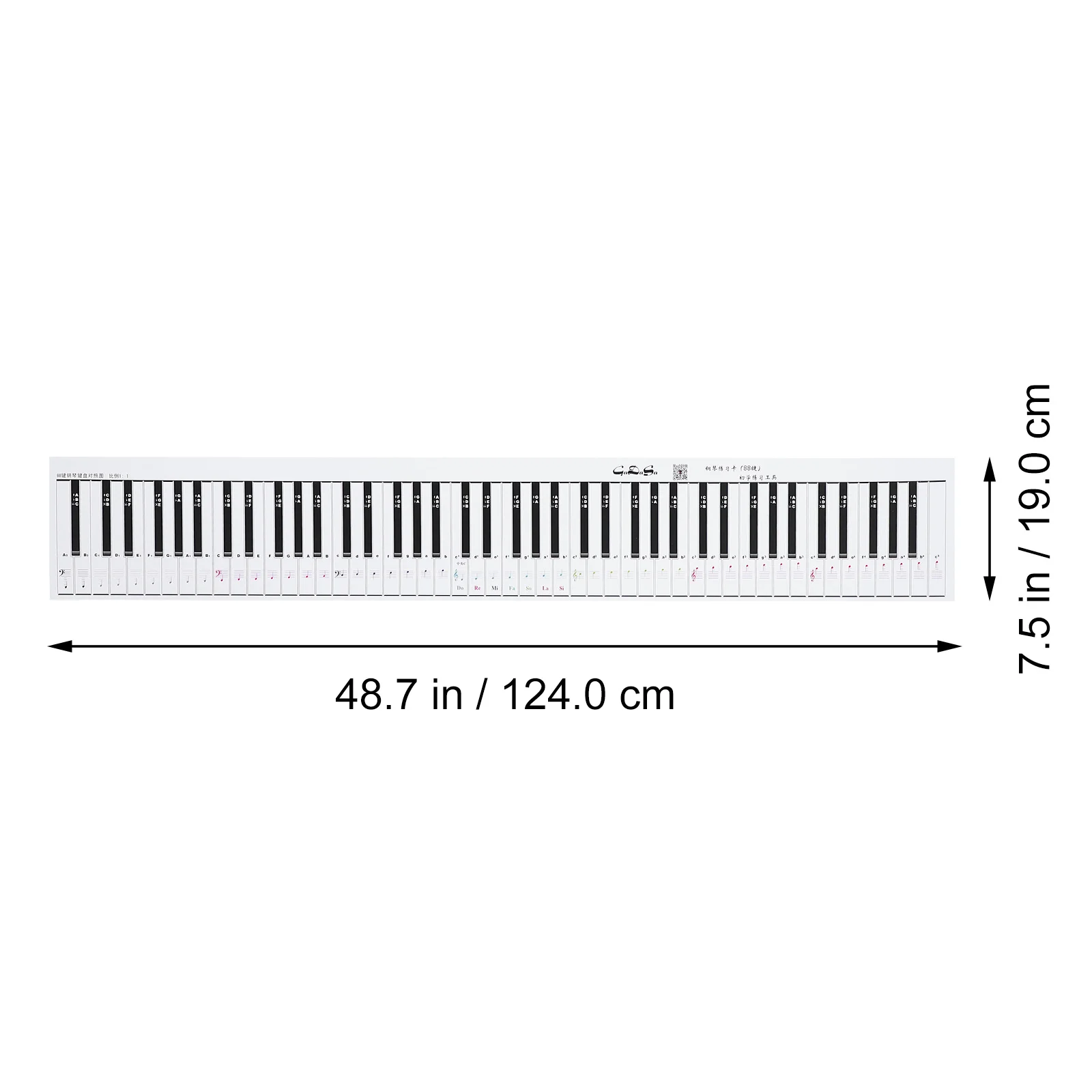 Piano Key Practice Sheet Keyboard Aid 88 Keys Paper Comparison Chart for Kids Electronic Teaching Child Keyboards