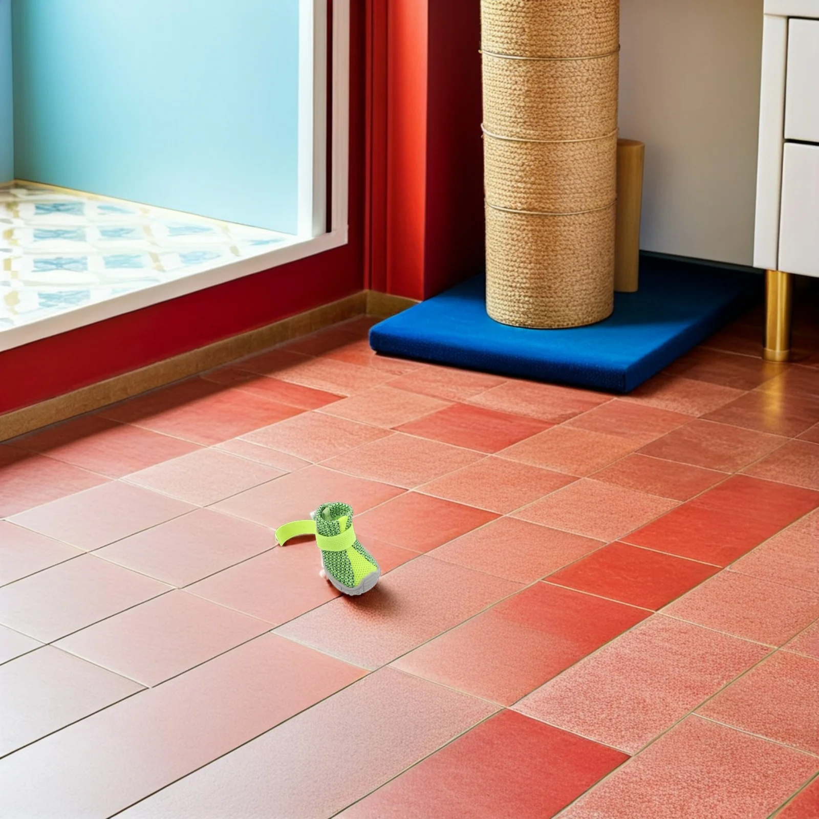 

4Pcs Pet Four Seasons Sports Shoes Non Slip Breathable Dog Sneakers Small Dogs Outdoor Protective Paw Boots Dog Booties