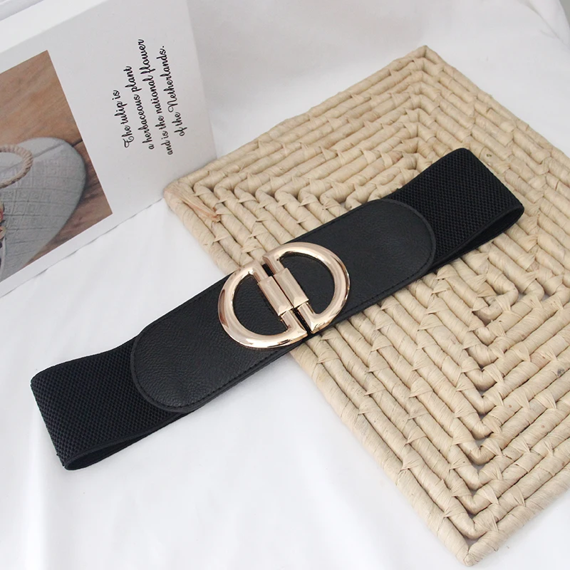 أزياء واسعة Cummerbunds للنساء الجمال الأحمر البني مطاطا Waistas حفل زفاف بار تزيين أحزمة الفتيات