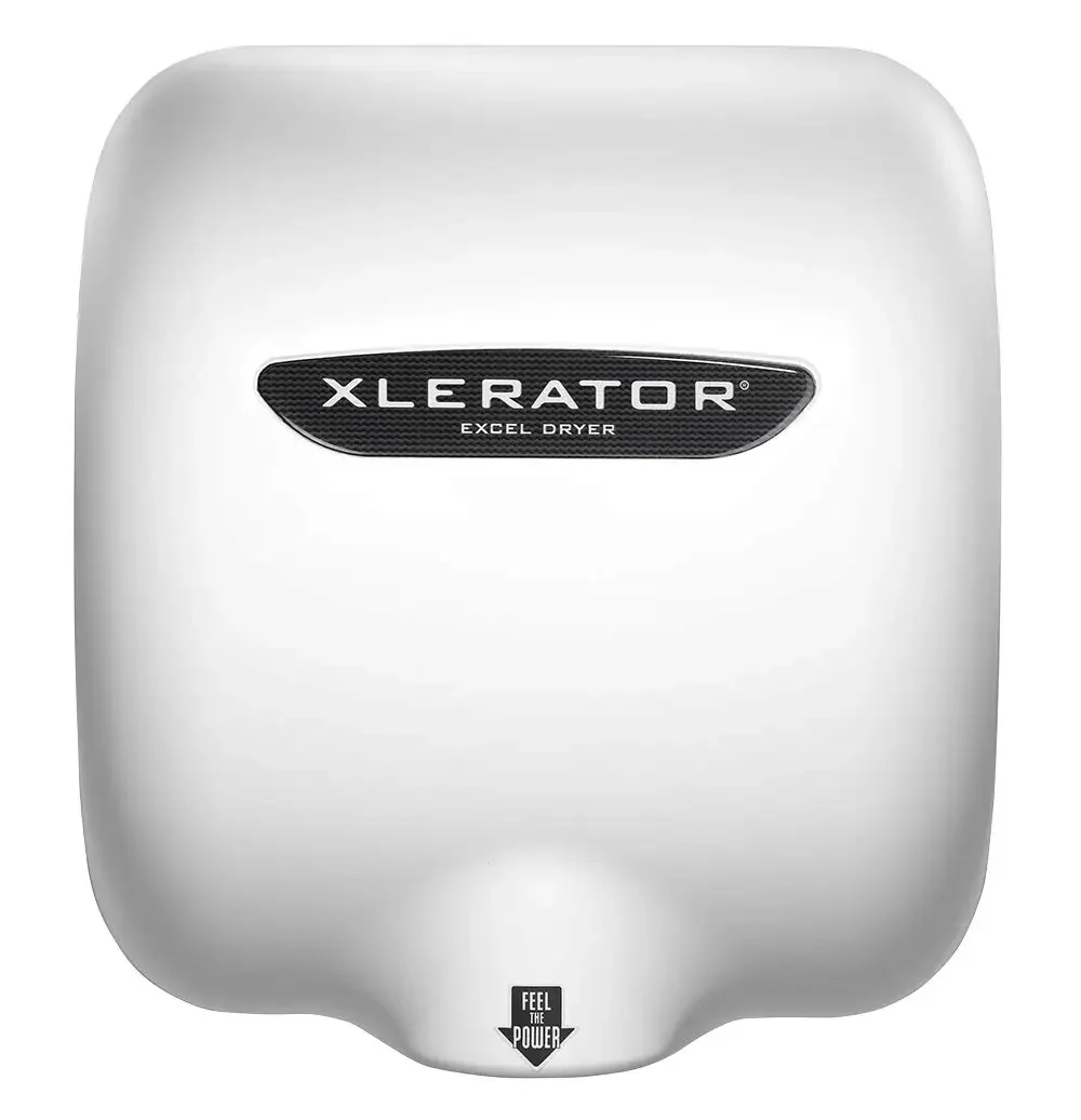 XL-BW Automatic High Speed Hand Dryer with White Thermoset Plastic Cover and 1.1 Noise Reduction Nozzle, 12.5 A, 110/120 V