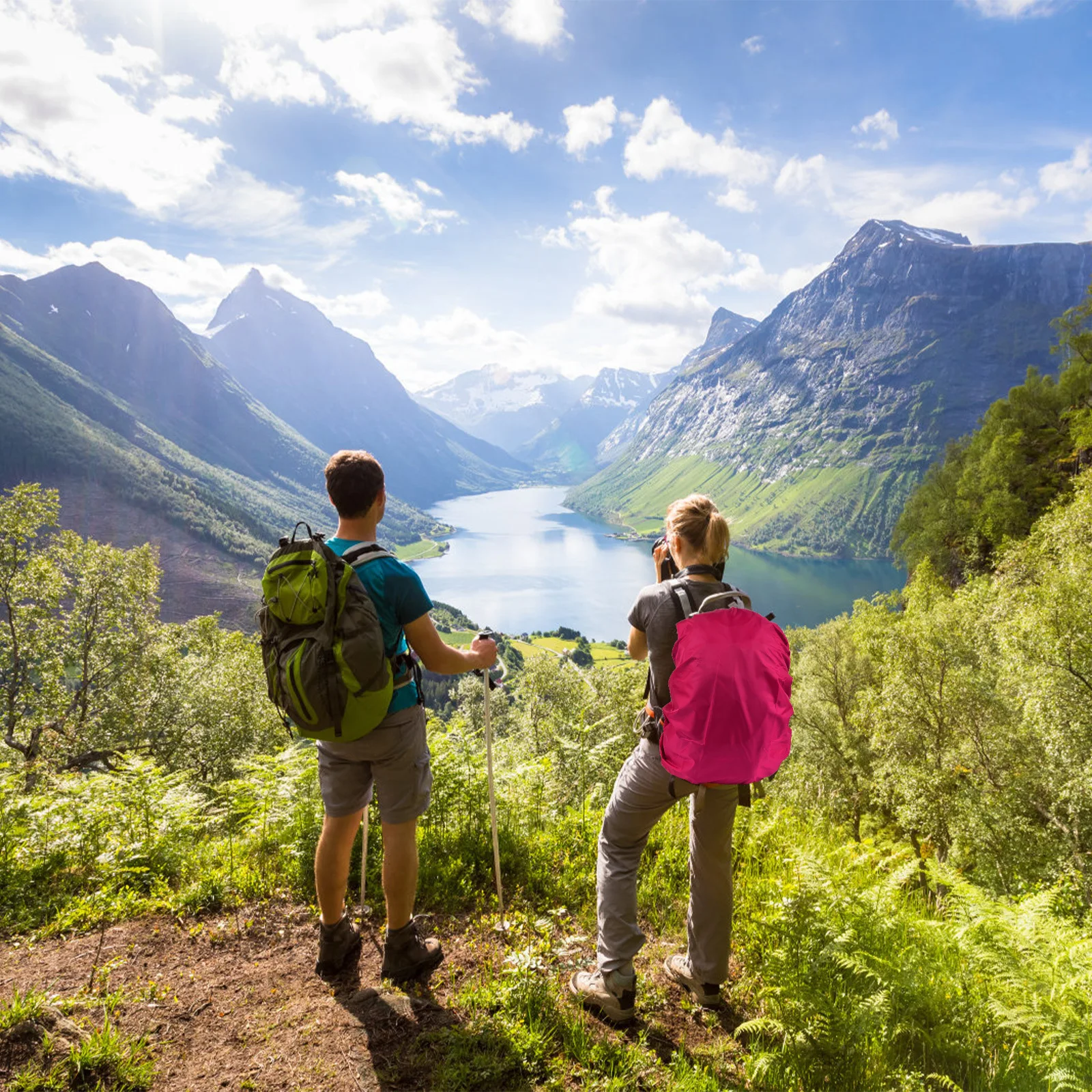 

Waterproof 35L Rainproof Pack Cover for Backpack Rucksack Camping Hiking Travel Lightweight Foldable Protection with Elastic