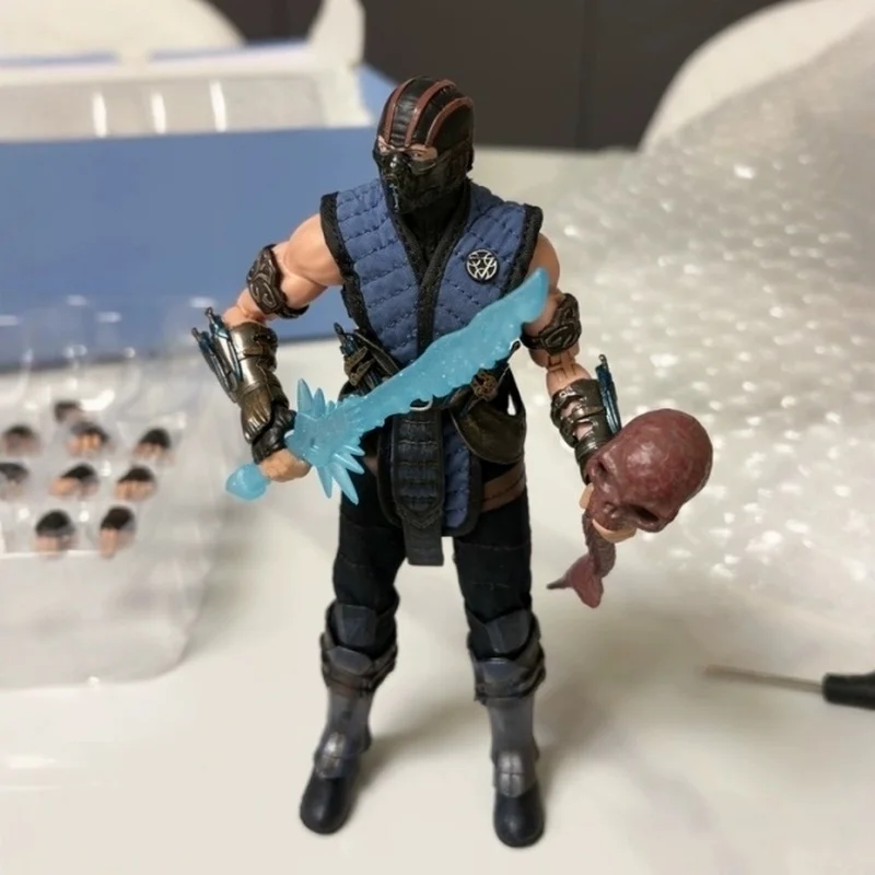 

JM TOYS In Stock 1/12 ZK001 Absolute Zero Extreme Cold Mortal Kombat Cloth High-Action Figure Model Desktop Ornament Toys Gifts