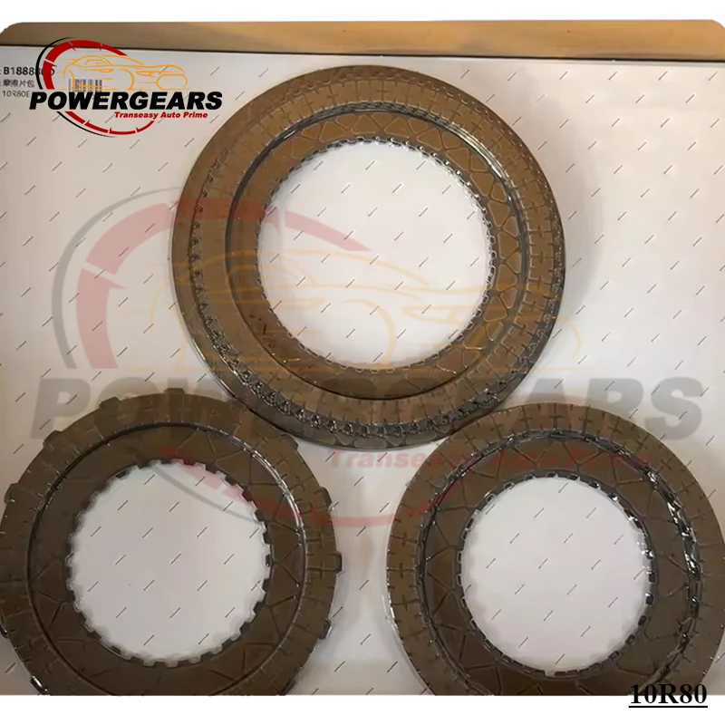 New 10R80 1Set Clutch Pack Friction Brown Fits For Ford F-150 Ranger Police Interceptor Utility Lincoln