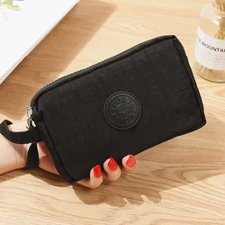 3 Layer Women Wallets Canvas Bag Makeup Clutch Phone Coin Purse Pocket