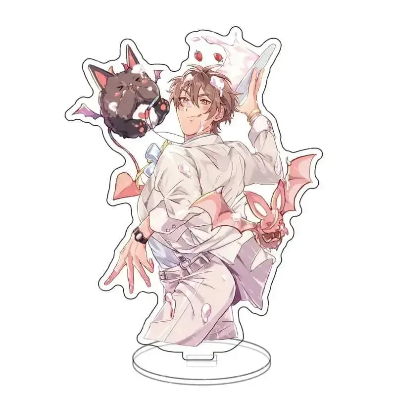 Cartoon Anime Nu Carnival Cosplay Acrylic Keychains Stand Nu: Carnival Eiden Aster Blade Quincy Dante Action Model Cake Topper