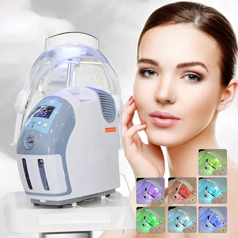 High quality Oxgen Facial Machine Hyperbaric Spray Beauty O2derm Oxygen Facial Mask Dome Therapy Oxygen Infusion Facial Machine