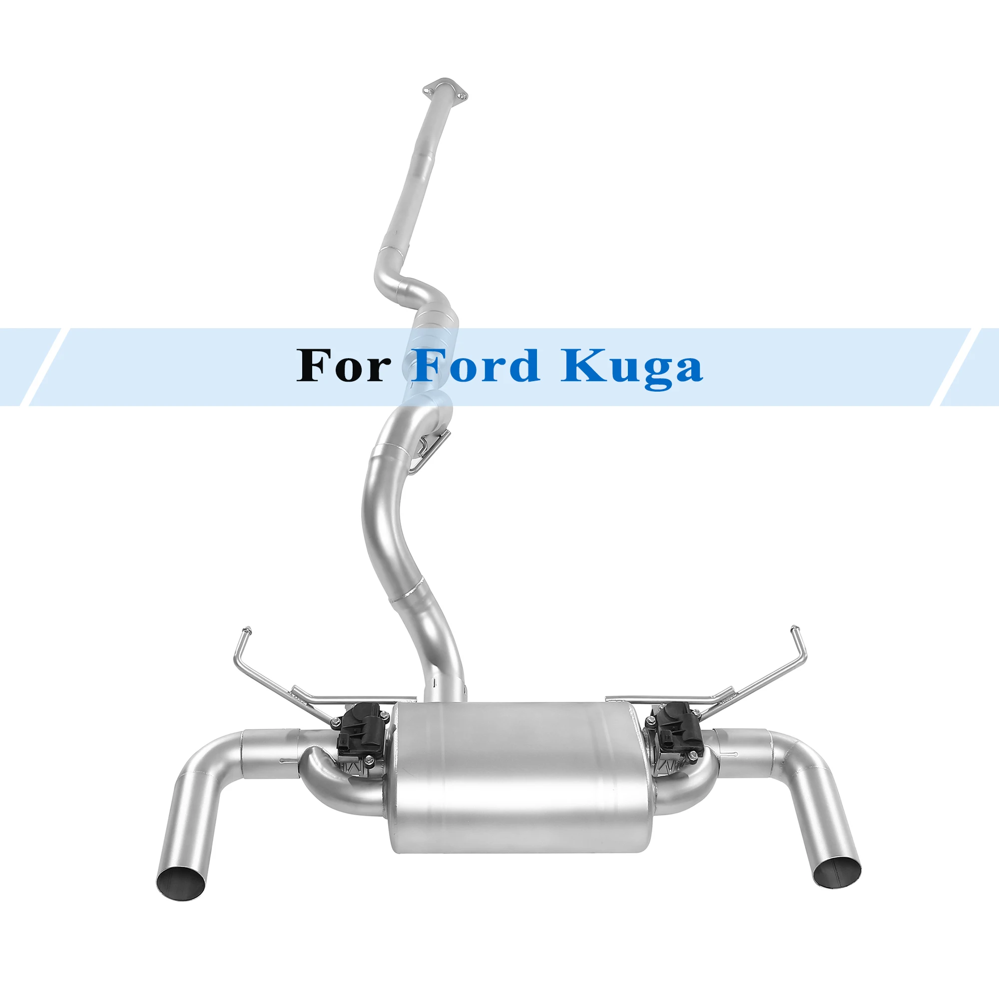 

Cat-Back Exhaust System for 2013 Ford Kuga 2.0T Performance Muffler Resonator Electric Valve Remote Control Cutout