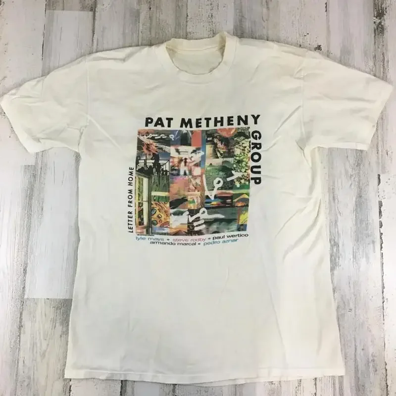 1989 Style Pat Metheny Group Tour ConcerT T Shirt White S 2345XL