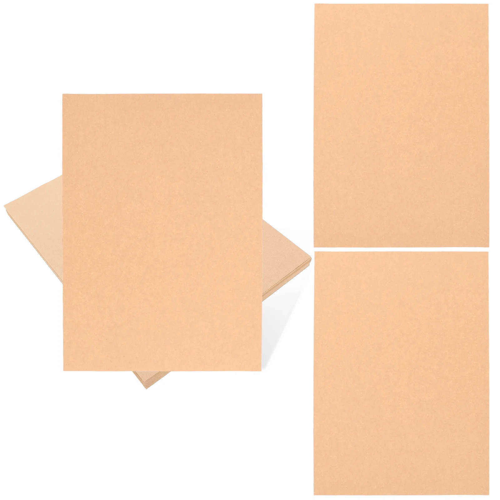 100 Sheets Kraft Paper Art DIY Card Paper Lightweight Safe for Origami Painting Handmade Crafts Cards Papers Photography Kit