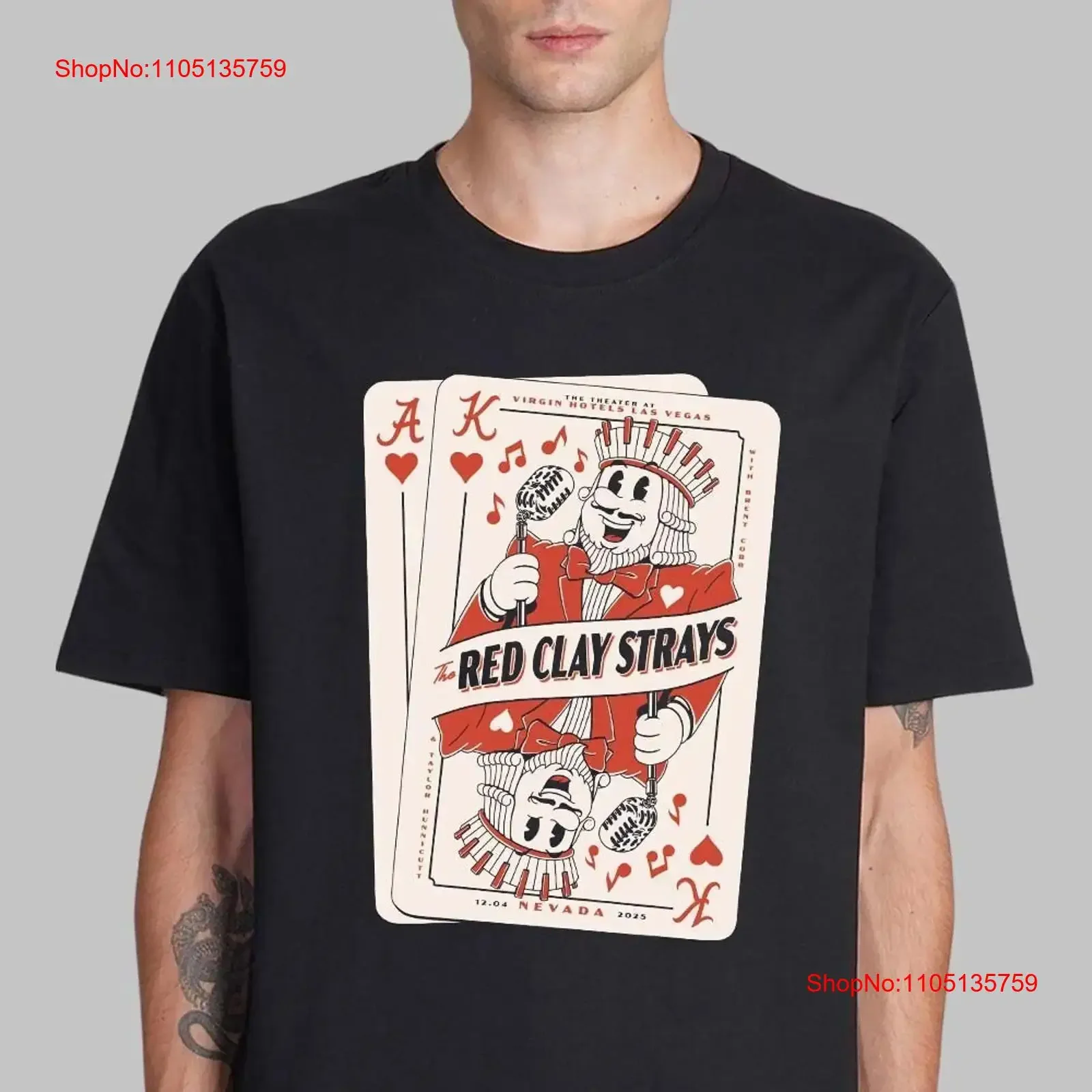 تي شيرت Red Clay Strays Las Vegas Nevada 2025 للحفلات الموسيقية في المسرح Vir gin H ot عتيق مغسول مريح ومتعدد الاستخدامات قليلاً #1