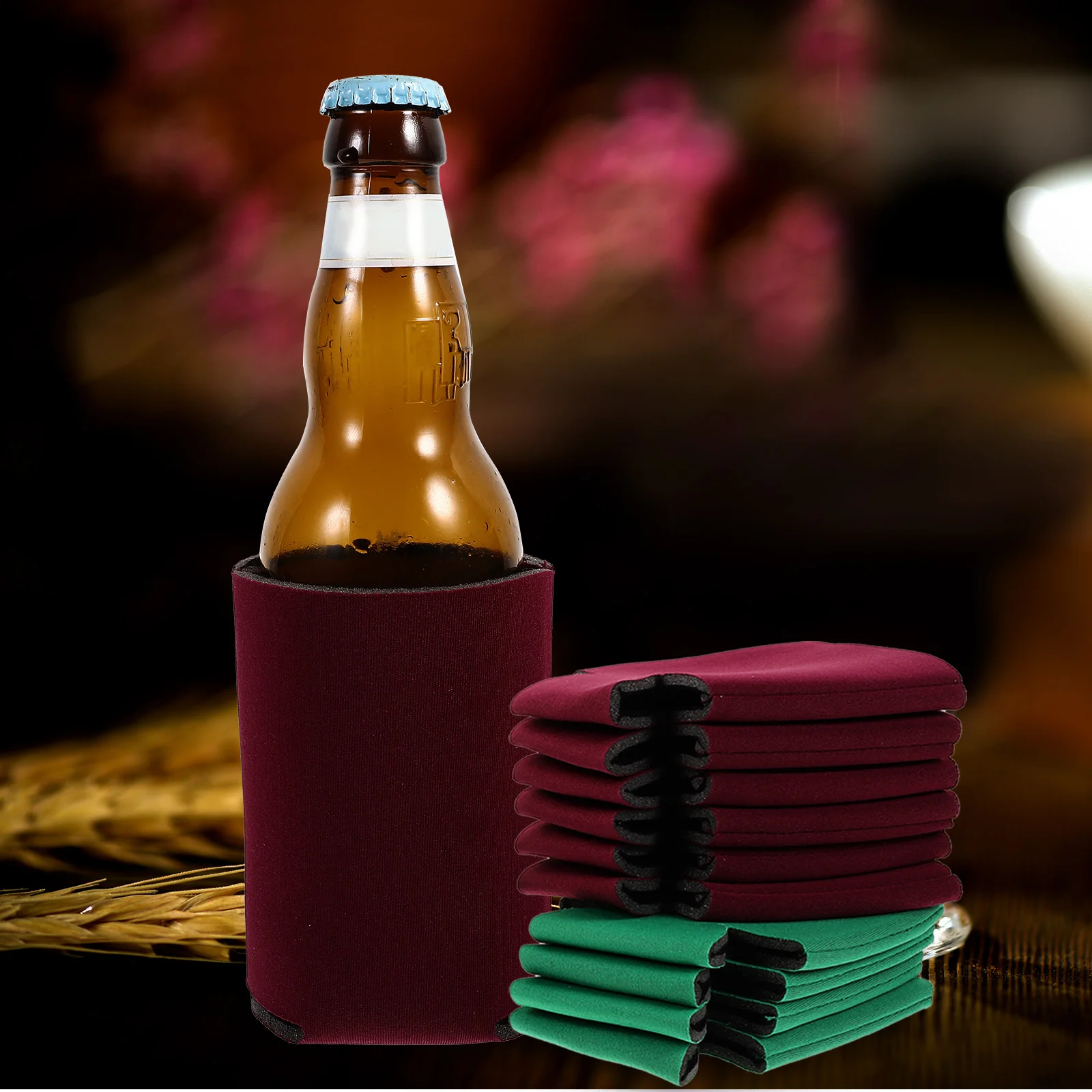 

20pcs Can Cooler Sleeve Neoprene Insulated Bottle Cover Reusable Cup Chiller For Camping Bbq Beach Outdoor Activities Kitchen