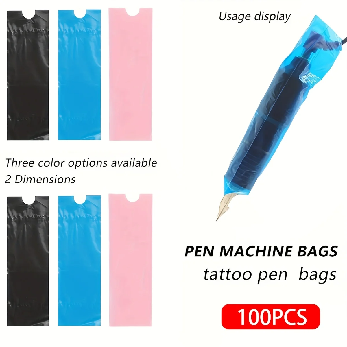 

Самоклеящиеся чехлы для ручек для татуировок — одноразовые универсальные рукава для защиты от пыли и гигиены.