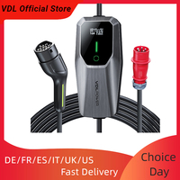 VDL EC31 Electric Car Charger,11KW EV Charger Type 2, Electric Vehicle Charging Cable 6-16A with CEE 3-Phase Socket, IP65
