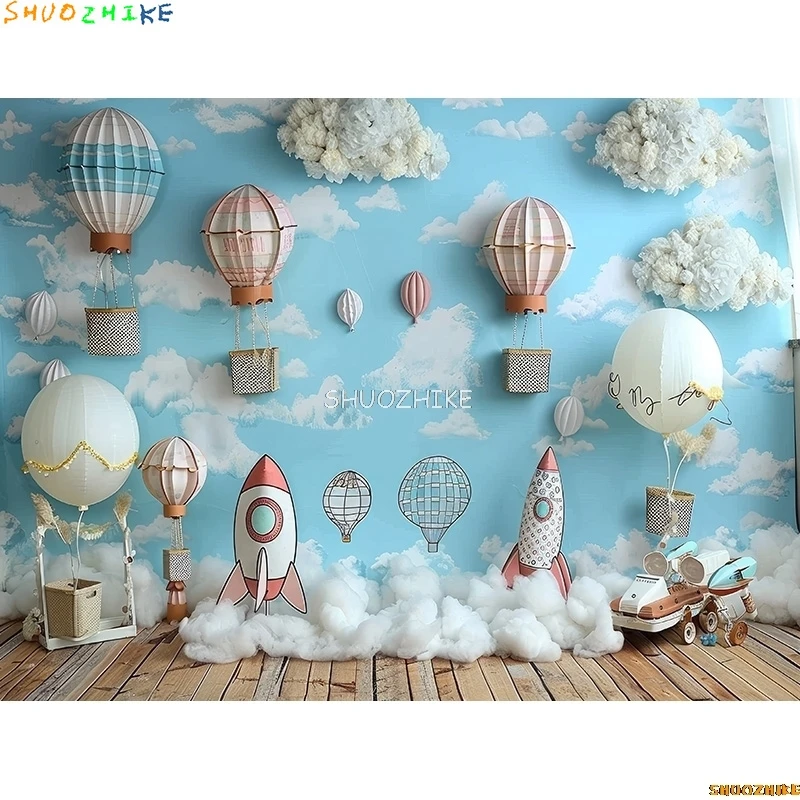Rainbows Birthday Party Photography Backdrops Props Unicorn Colorful Balloons Arch Newborn Baby Photo Background Props DF-08