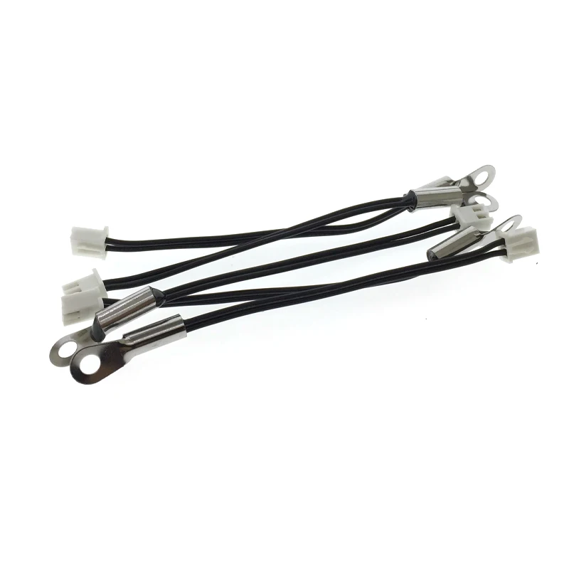 1PCS 10K B3380 Surface Fixed Temperature Probe M4 Pore Diameter 4 MM NTC Thermistor  Sensor Long 7CM XH2.54-2P Plug