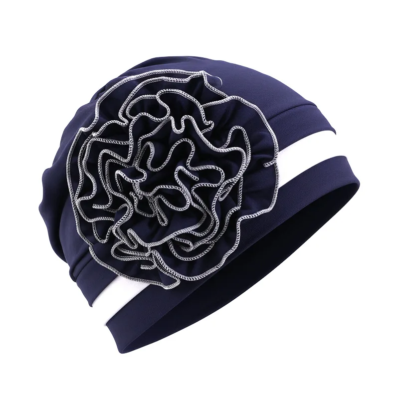 

Мусульманский хиджаб, тюрбан с цветком, женская химиотерапия, исламский платок, шапочки, капот от выпадения волос, повязка на голову, эластичный головной убор, тюрбан Mujer