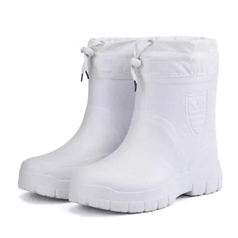 Botas de algodón antideslizantes Para Hombre, calzado sencillo de Color sólido, cálido e impermeable, Para exteriores, Invierno