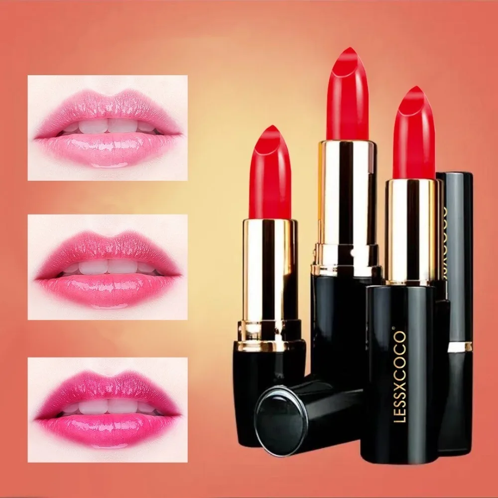 Temperatura che cambia colore Rossetto che cambia colore Labbra a lunga durata Trucco Rossetto antietà Idratante Cura delle labbra Balsamo per le labbra