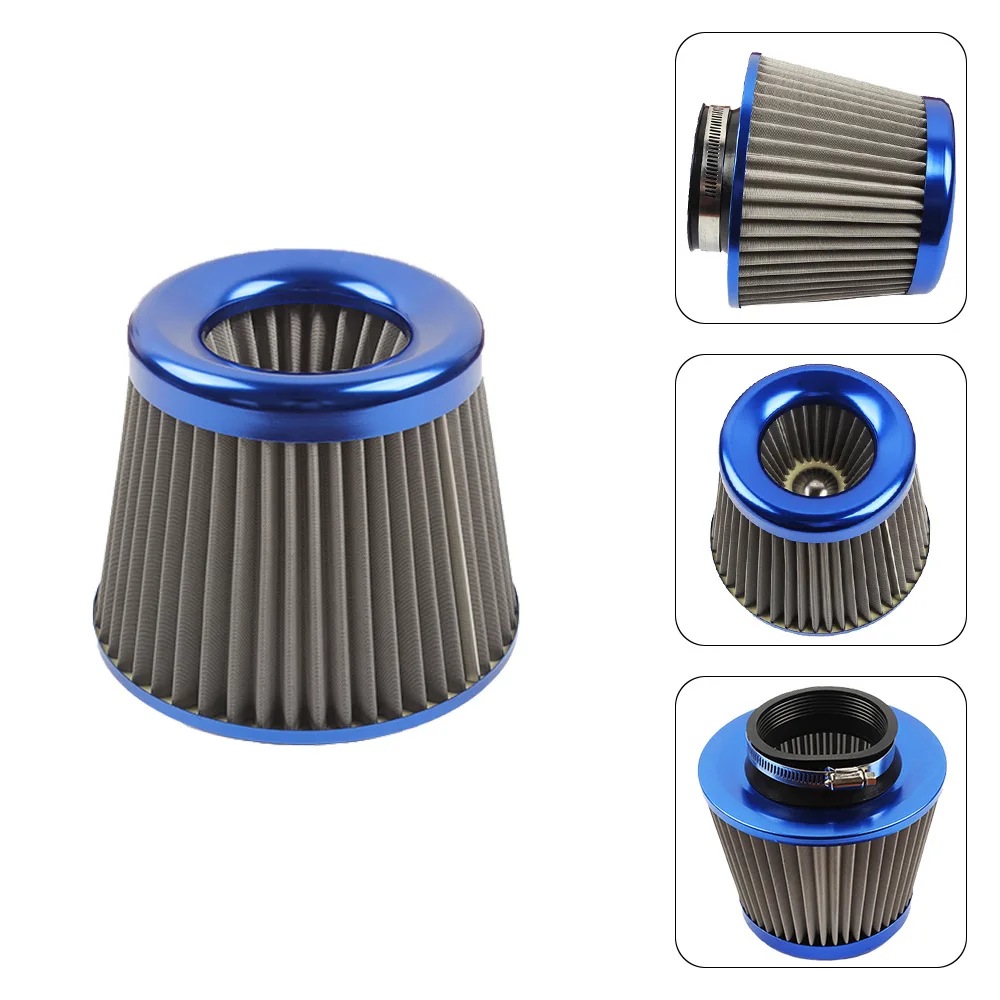 

3 Inch Car Air Filters Vent Filter High Flow Intake Kit Mesh Cone 76MM Engine Protector Replacement Auto Accessories Universal