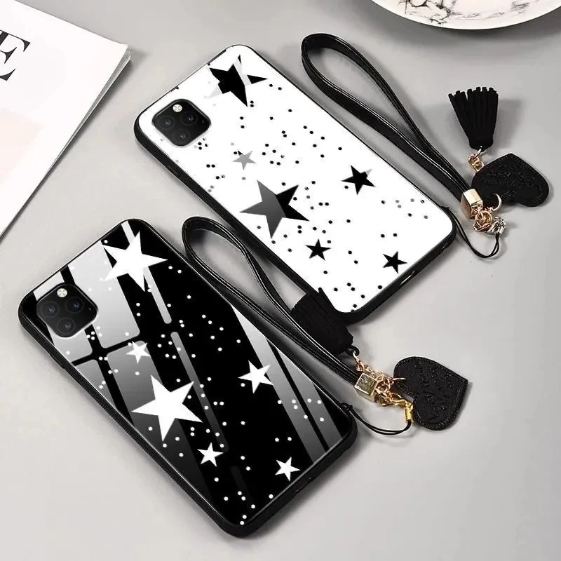 For Samsung s24 S23 s22 S21 S20 Plus FE ultra Pro phone case Tempered Hard Glass Cover For Samsung Note 10 20 ultra S10 Coque