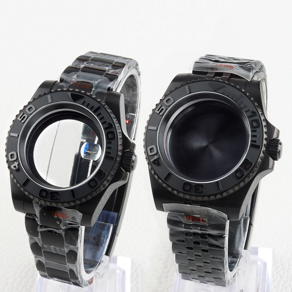 

40mm NH35 Watch Case 20mm Jubilee/Oyster Strap 316L Stainless Steel for Yacht-Master 28.5mm Dial NH34 NH35 NH36 NH38 Movement