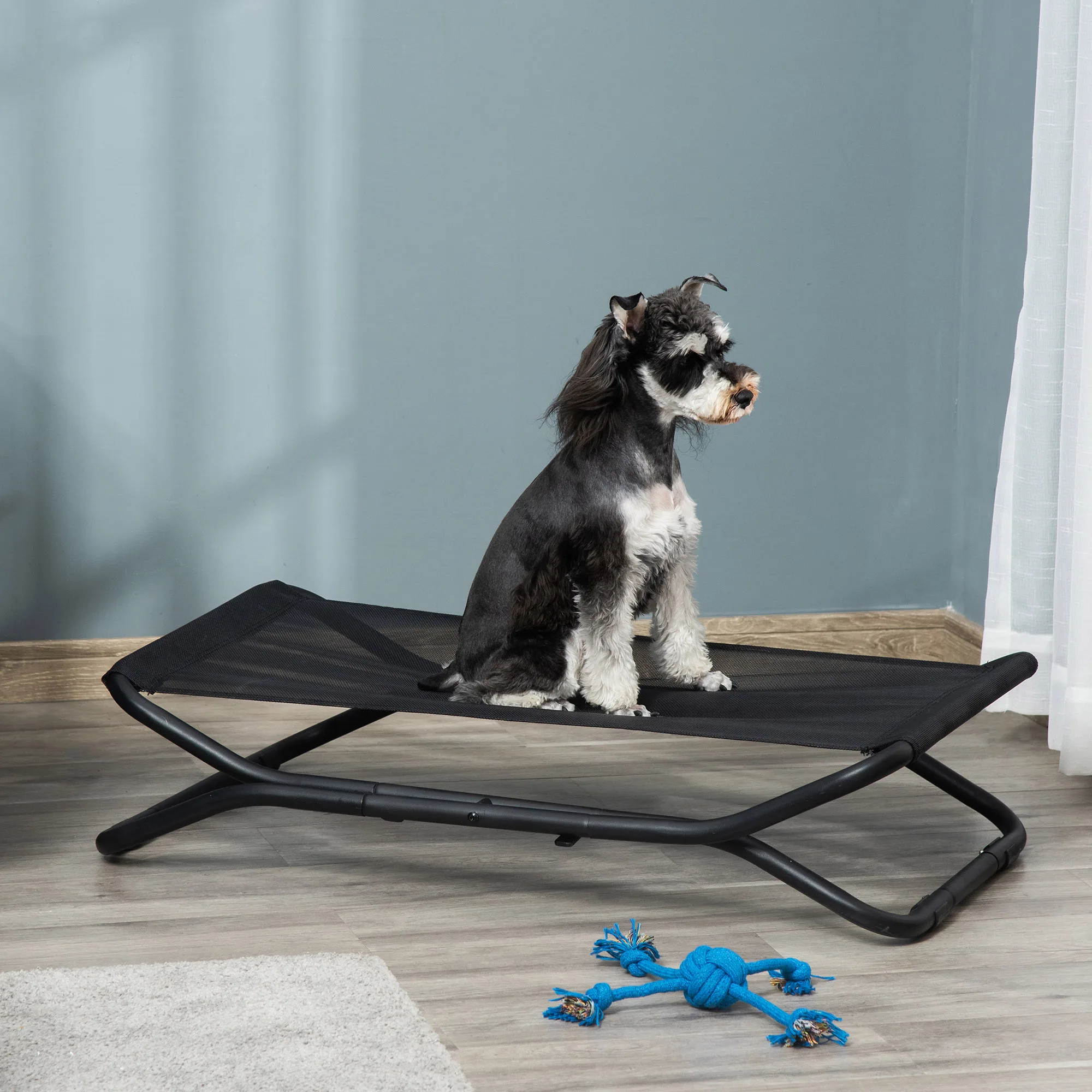 Pawhut erhöhtes klappbares Hunde bett mit atmungsaktivem Netz
