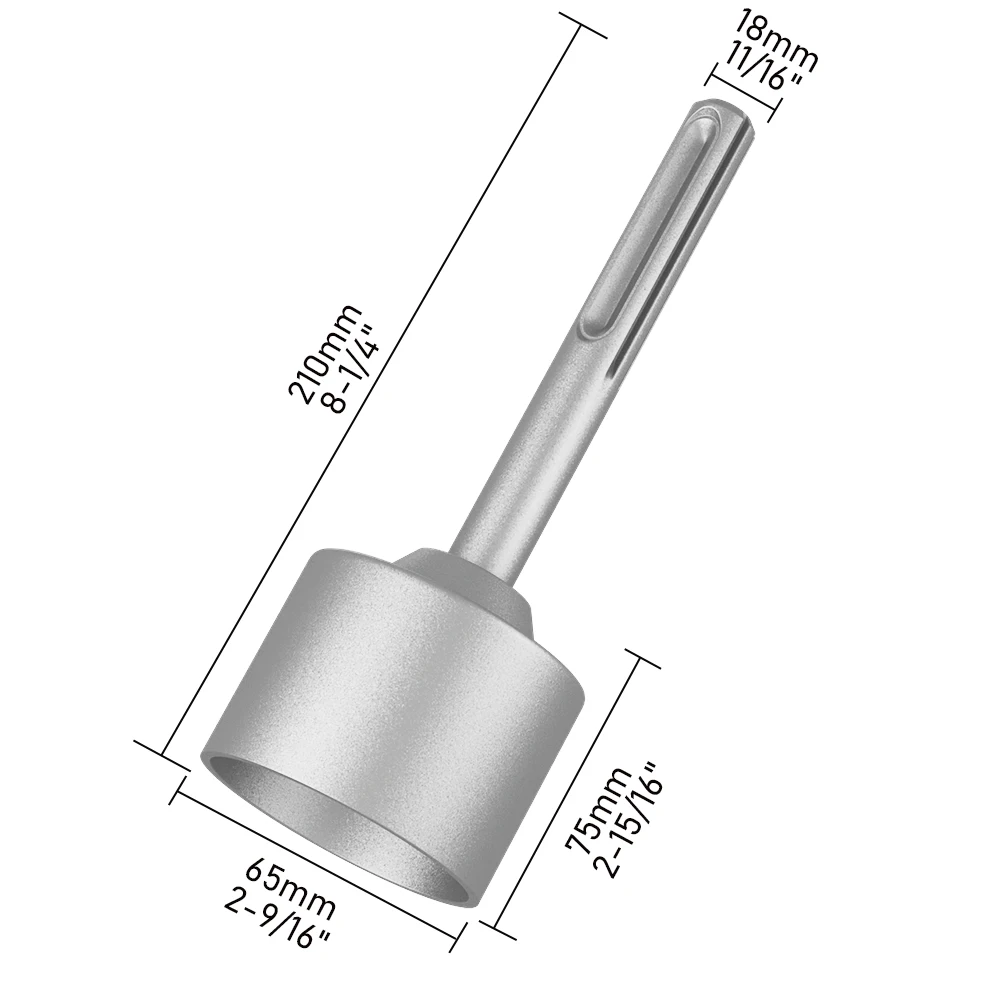 Imagem -04 - Motorista Grondstang Gesmede Stalen Motorista Bit Boor Duurzame Hamer 1pc 45 mm 65 mm Zware Sds-max x