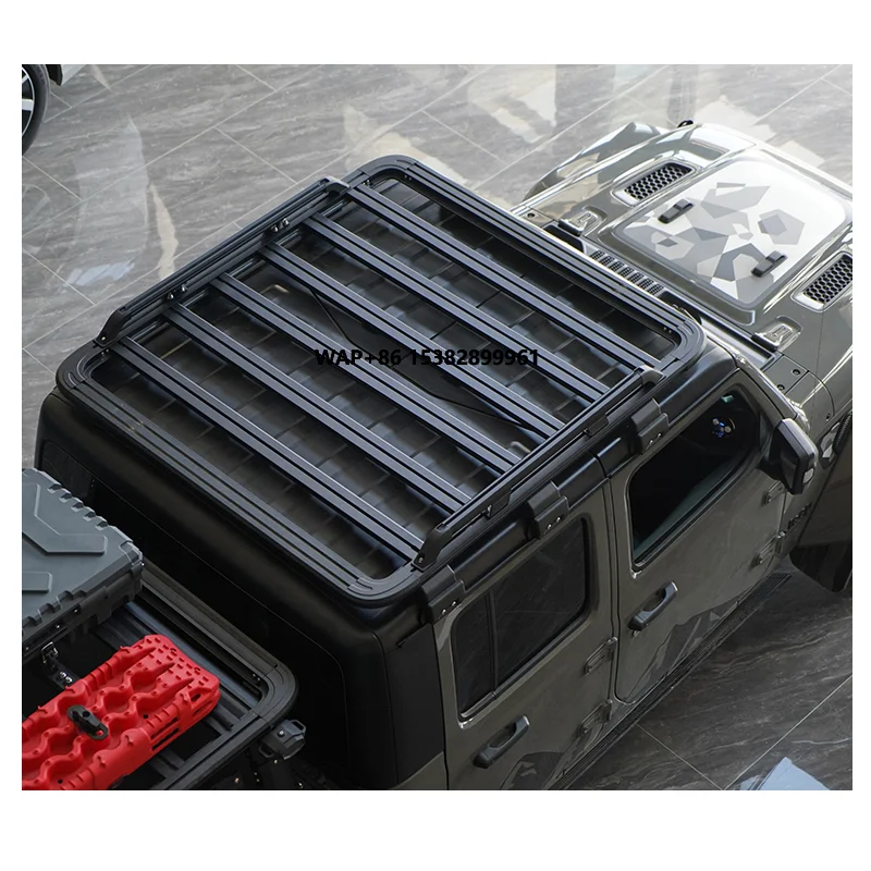 

Offroad Accessories High Quality Aluminum Platform Roof Luggage Roof Rack W/o Bull bar for JT Pickup Truck
