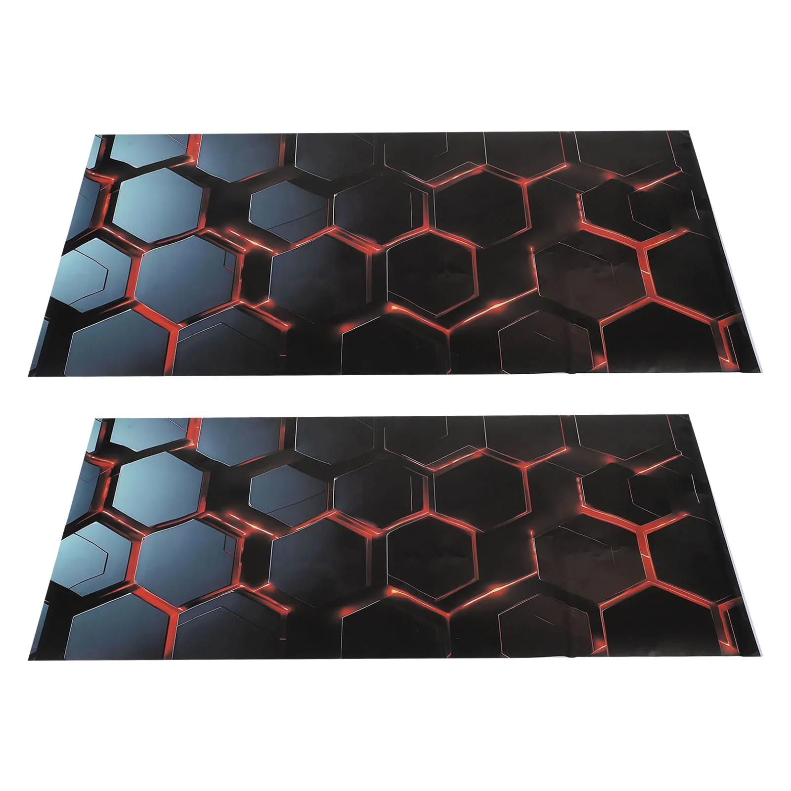 For Honeycomb Car B Pillar Decal Set 2pcs for Interior Door Post Trim Decoration on Sedan Coupe and SUV Models