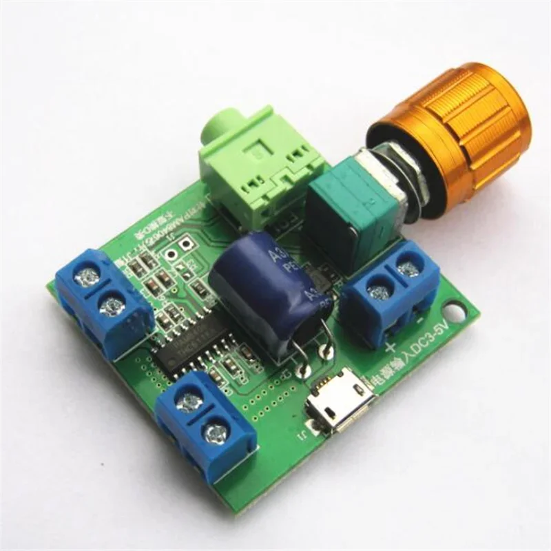 PAM8406 Amplifier Board, Dual Channel Stereo, 3-5V Power Supply, Class D, High Sound Quality, Low Heat, 6W, 2.0, New