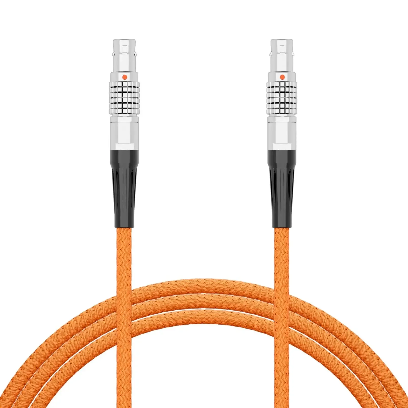 ZGCINE LMS 2-Pin to LMS 2-Pin Power Cable 12-16.8V 5A Max Nylon Braided 60cm for ARRI RED Camera Teradek SmallHD Monitor Z-CAM