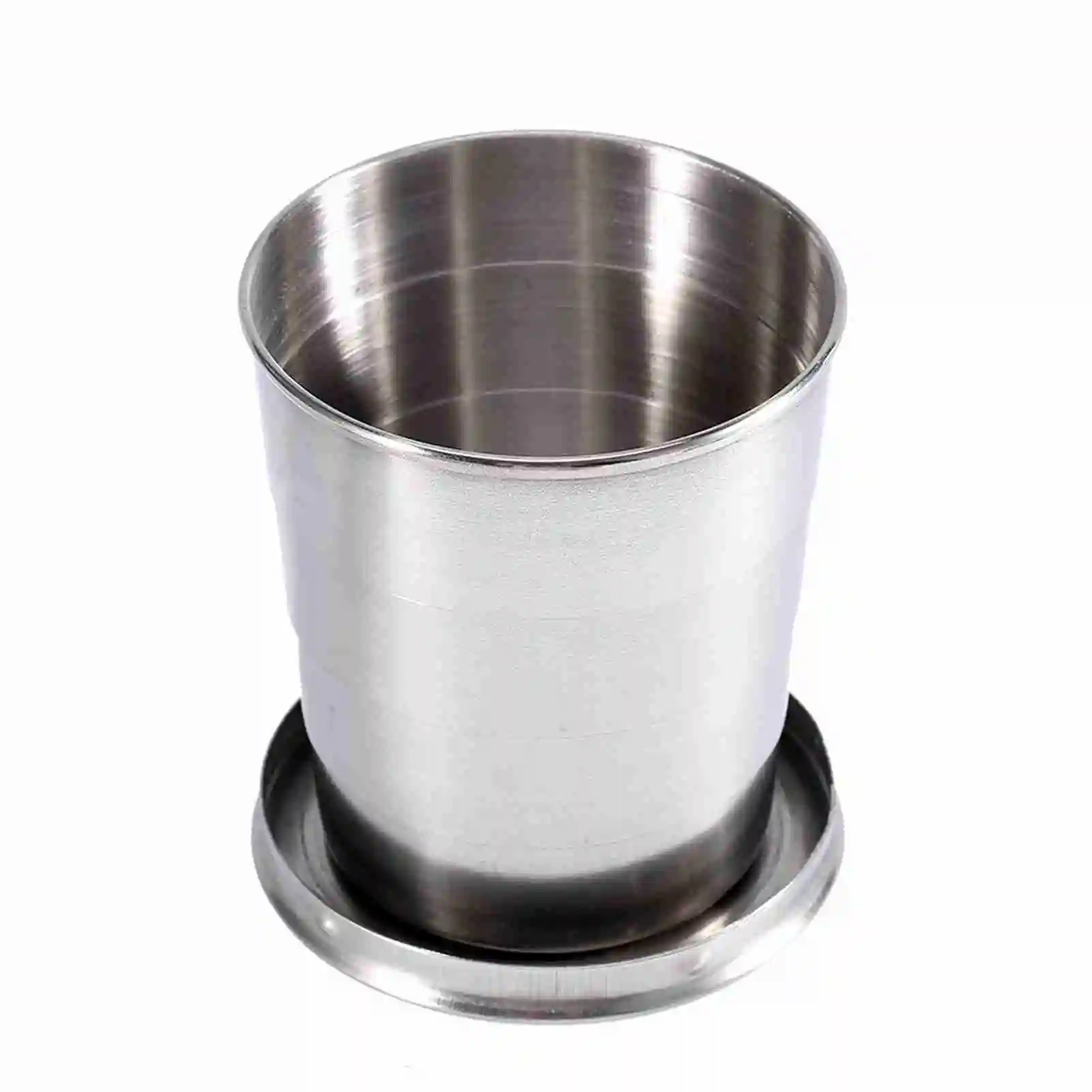 

ZK20 L Stainless Steel Travel Folding Cup Camp Keychain Retractable Telescopic Foldable