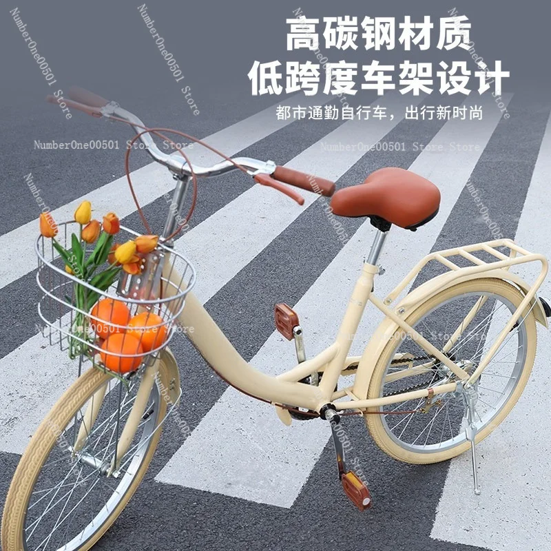 New Bicycle College Students Campus Women Commute To Work Lightweight Adult Bicycle 22 Inches