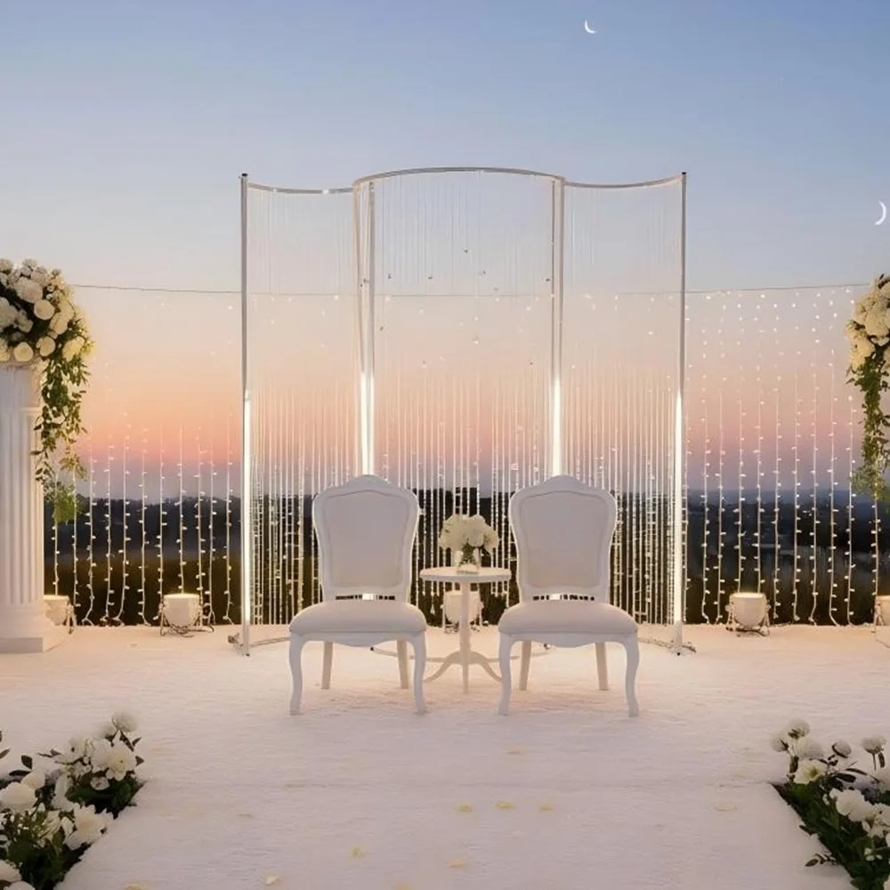 

Свадебный железный фон с подсветкой, подставка для цветов, уличная креативная S-образная арка для украшения свадебной вечеринки, юбилея