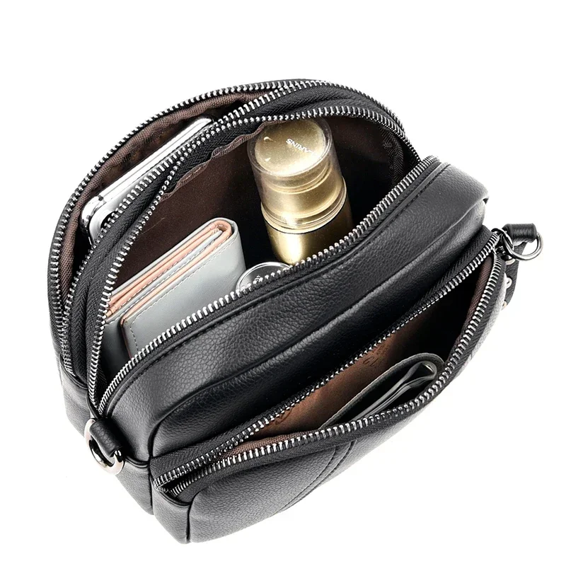 Bolso de hombro informal con cuentas sólidas para mujer, bolsa con compartimento Interior, alta calidad, bolsillo Interior con cremallera, Pu, 2024