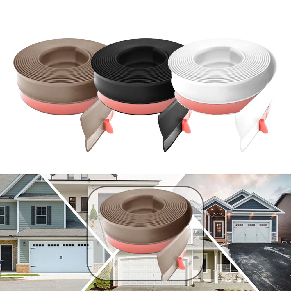 

1PC 5m Weatherproof Garage Door Sealing Strip Door Frame Strip Warehouse Door Seals Self-adhesive Sealing Strip Insulation Tape